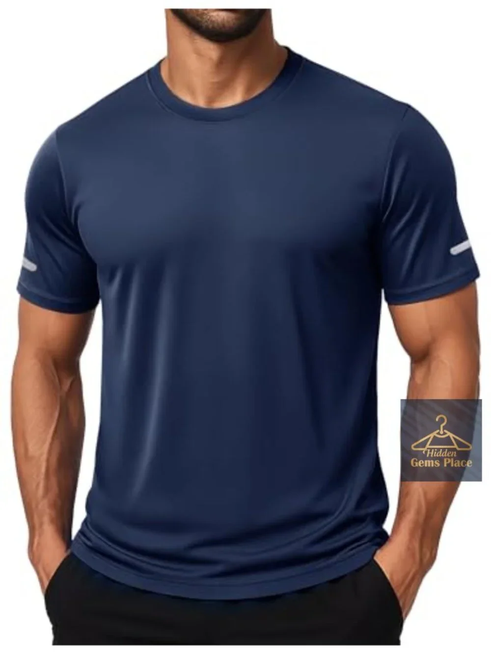 UPF 50+ Quick Dry Short Sleeve Athletic Shirt for Men